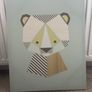 Scandinavian Style Owl Canvas Wall Art Image 3