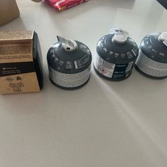 gas stove and gas canisters