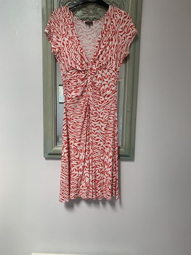 Phase 8 Red and White Dress