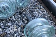 vintage glass insulator