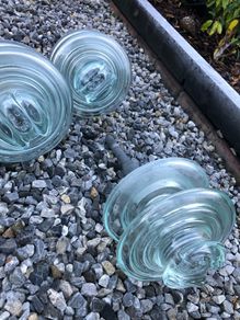 vintage glass insulator