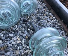 vintage glass insulator