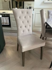 Kingsbury Velvet Dining Chairs x6