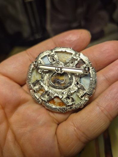Vintage Celtic Stones Brooch