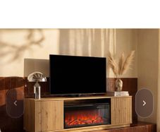 LED fireplace TV unit