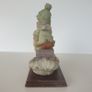Children on slay sculpture on plinth ceramic vintage Image 3