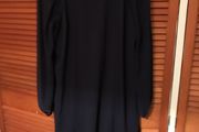 Long slieve lined navy mini dress, very pretty