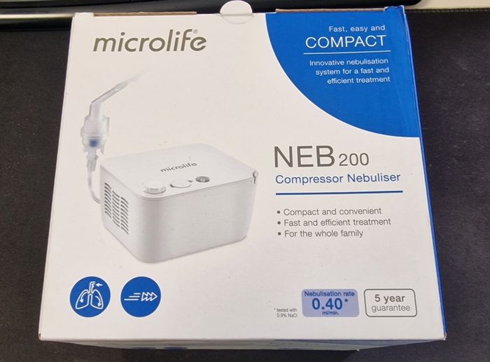 Microlife NEB 200 Compressor Nebuliser (Brand New & Unused)