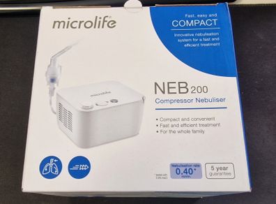 Microlife NEB 200 Compressor Nebuliser (Brand New & Unused)