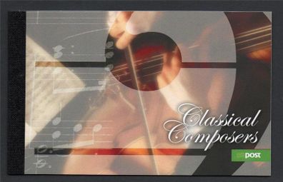 2009 Ireland Irish Composers Commemorative Stamp Booklet Mint Never Hinged (MNH). Hibernian HB162
