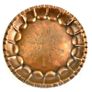 Antique Hand Etched Hammered Copper Wall Plate Image 3