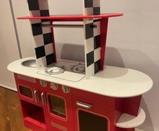 Wooden toy kitchen