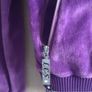 Original le coq Sportif velvet look blouse fits adult xs Image 3