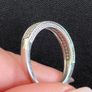 9ct white gold diamond eternity/wedding ring Image 4