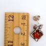 925 vintage sterling silver and amber earrings Image 7