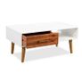 Coffee Table Solid Acacia Wood 90x50x40 cm Image 4