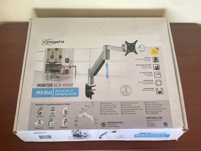 Vogels PFD 8543 Monitor Desk Arm | Excellent Condition, Original Box Included