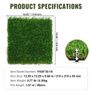 Artifical Grass Tiles Interlocking Turf Deck Set, 18 Pack 305x305mm, Synthetic Fake Grass Self-draining Mat Flooring Decor Pad, Perfect For Multi-Purpose Image 2