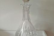 Tyrone Crystal Decanter with Faceted Spherical Stopper