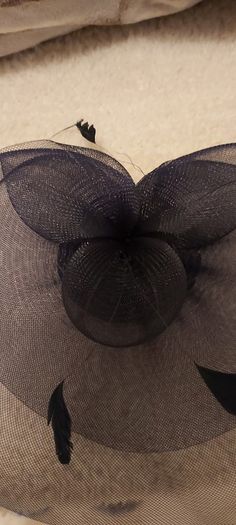 Navy fascinator