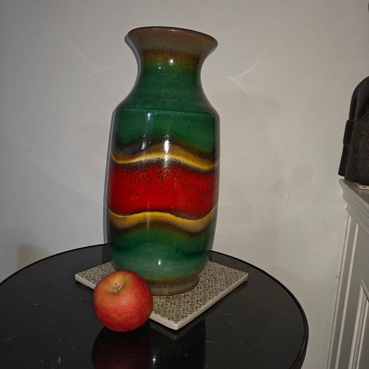 Stunning mid century West German large  Dumler & Breiden Fat Lava Vase