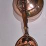 Beautiful Vintage Copper Kettle & Antique Handmade Dovetailed Ladle Set Image 3