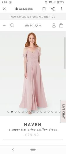 NEW Blush Pink Formal Dress Size 10 Wed2b