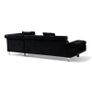 Black Velvet Corner Sofa 262cm Free delivery Image 5