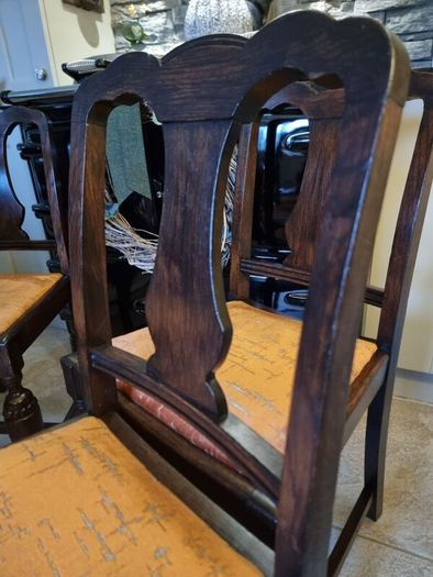 Beautiful Antique Teak Chairs x 4