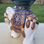 Vintage ceramic flower stand in the shape of an elephant Image 3