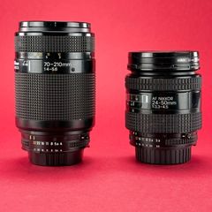 AF Nikkor 24-50mm f/3.3-4.5 Nikon AF 70-210mm f/4.5-5.6
