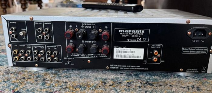 amp: Marantz PM7001 Amplifier