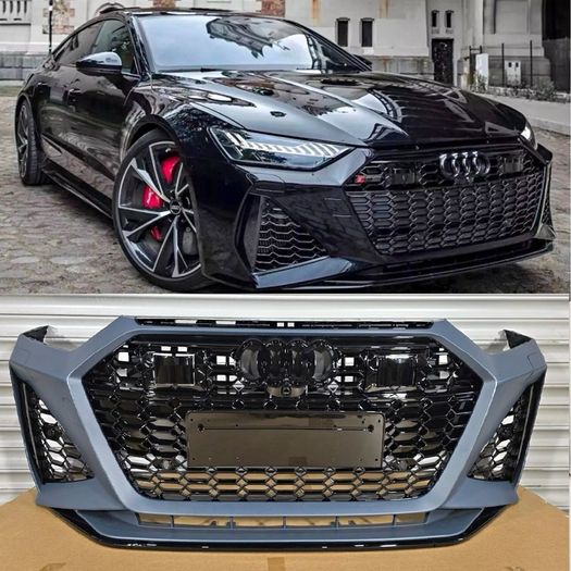 Complete front Bumper for Audi A7 C8 S6 RS6 honeycomb style