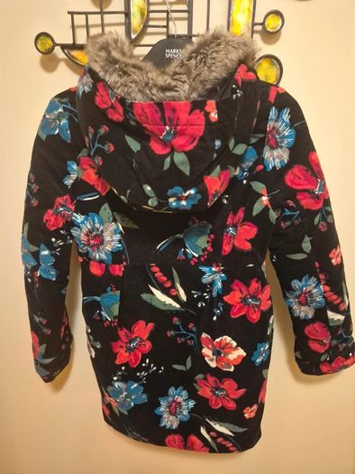 Catimini Paris Floral Velvet Coat, Age 11/12, 154cms