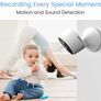 Smart Security Camera Indoor, Video Baby Monitor Pet Dog Camera with App Puppy Cam Night Vision 1080P 2-Way Audio, Motion Sound Detection Work with Alexa FREE POSTAGE Image 2