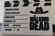 The walking dead display scene clap board