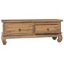 TV Cabinet 110x35x40 cm Solid Teak Wood Image 3