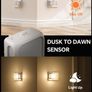 Night Light Plug in Wall, with Dusk to Dawn Photocell Sensor, 3000K Warm White, Brightness Adjustable, 1W LED Night Light for Kids, Bedroom, Hallway, Stairs, 2 Pack Image 3