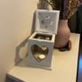 Upcycled Rustic Heart Lantern White Farmhouse Candle Lantern Wedding Decor Memorial Gift Image 3