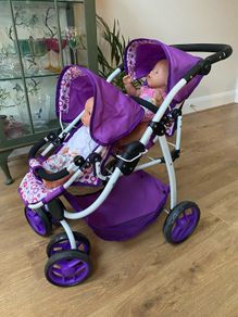 Twin doll's buggy