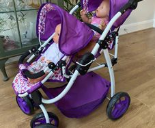 Twin doll's buggy