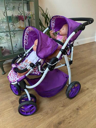 Twin doll's buggy