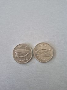 Irish Millennium 1 pound coins