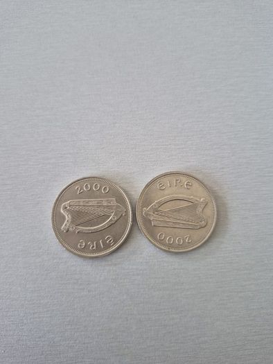 Irish Millennium 1 pound coins