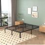 Double Bed Frame 4ft6 with Rounded Corner Legs, Heavy Duty Metal Bed Frame Small Double with Steel Slats Support, Double Bed 36 cm High, Noise Free, Easy Assembly Image 2