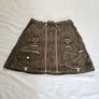 The Kooples Jeans Mini Green Cargo Skirt Image 3