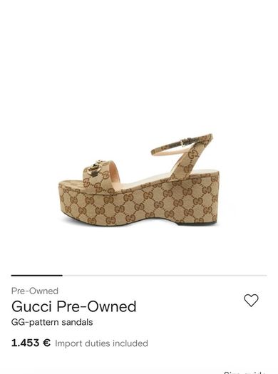 Gucci high sandals size 37 half