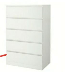 malm chest of 6 drawers