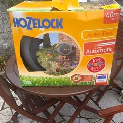 Hozelock Pro Auto-reel Wall-mounted Grey Auto Hose reel & hose (L)40m - Prevents Kinks & Tangles