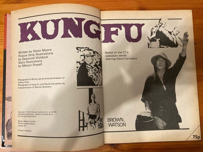 Comic: 'Kung Fu' annual 1974